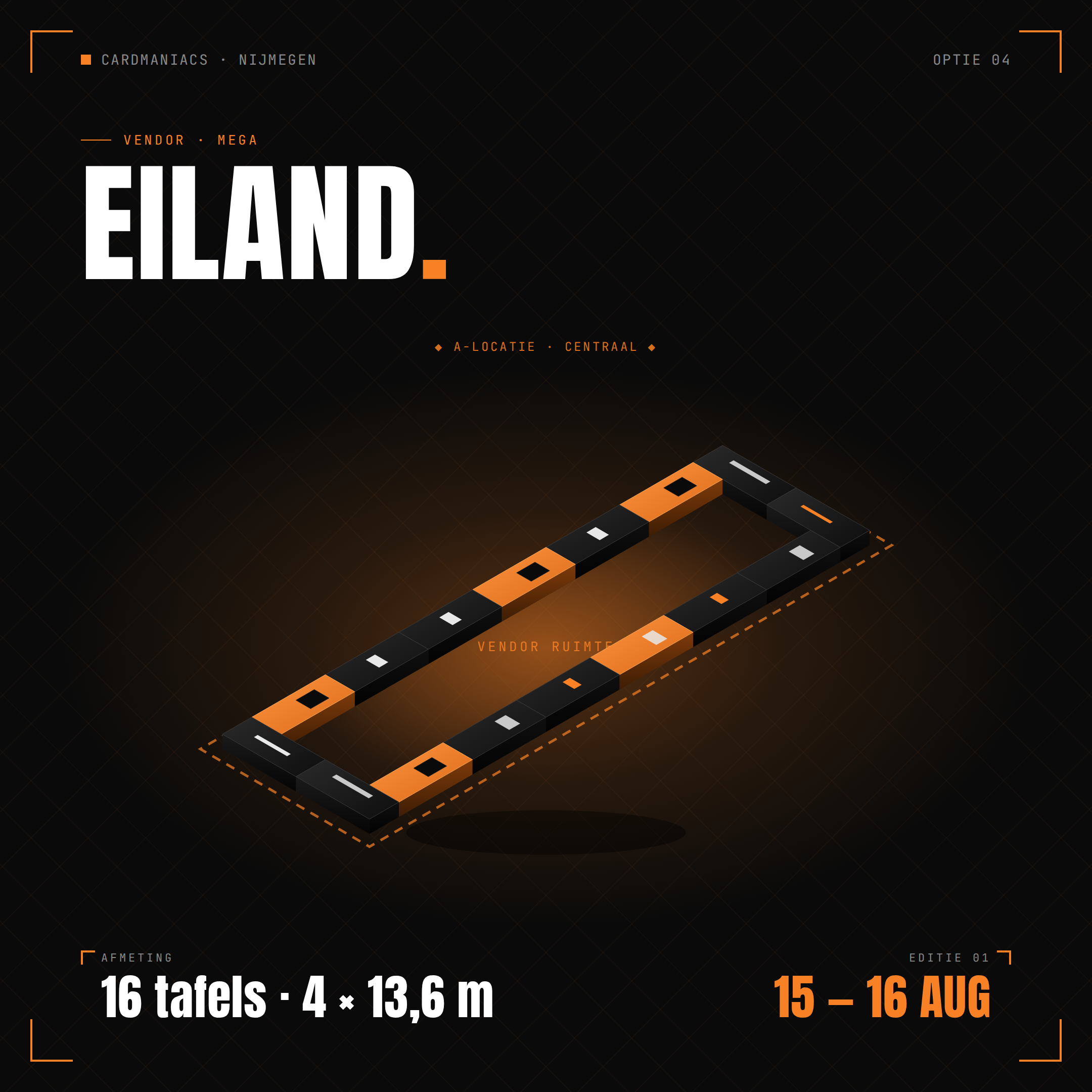 Vendor Weekend Eiland 16 Tafels